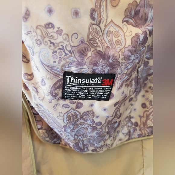 London Fog Womens Trench Coat Zip Out Thinsulate Lining Tan Rain Coat Size 4p - Picture 4 of 5